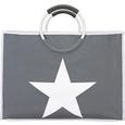 Bevásárlótáska Star - Antracit/Fehér, Műanyag/Fém (54/24/40cm) - Mömax modern living