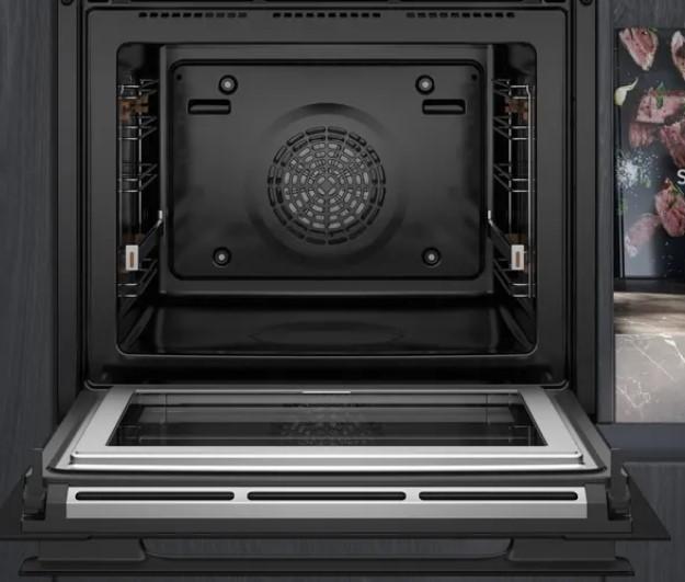 Backofen HM976GMB1 mit Mikrowellenfunktion - Schwarz, Metall (59,4/59,5/54,8cm) - Siemens