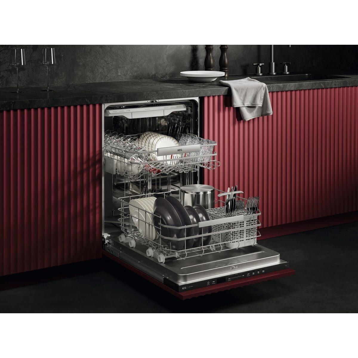 Geschirrspüller GX870BT - Weiß, Natur, Metall (59,6/86,5/55cm) - AEG