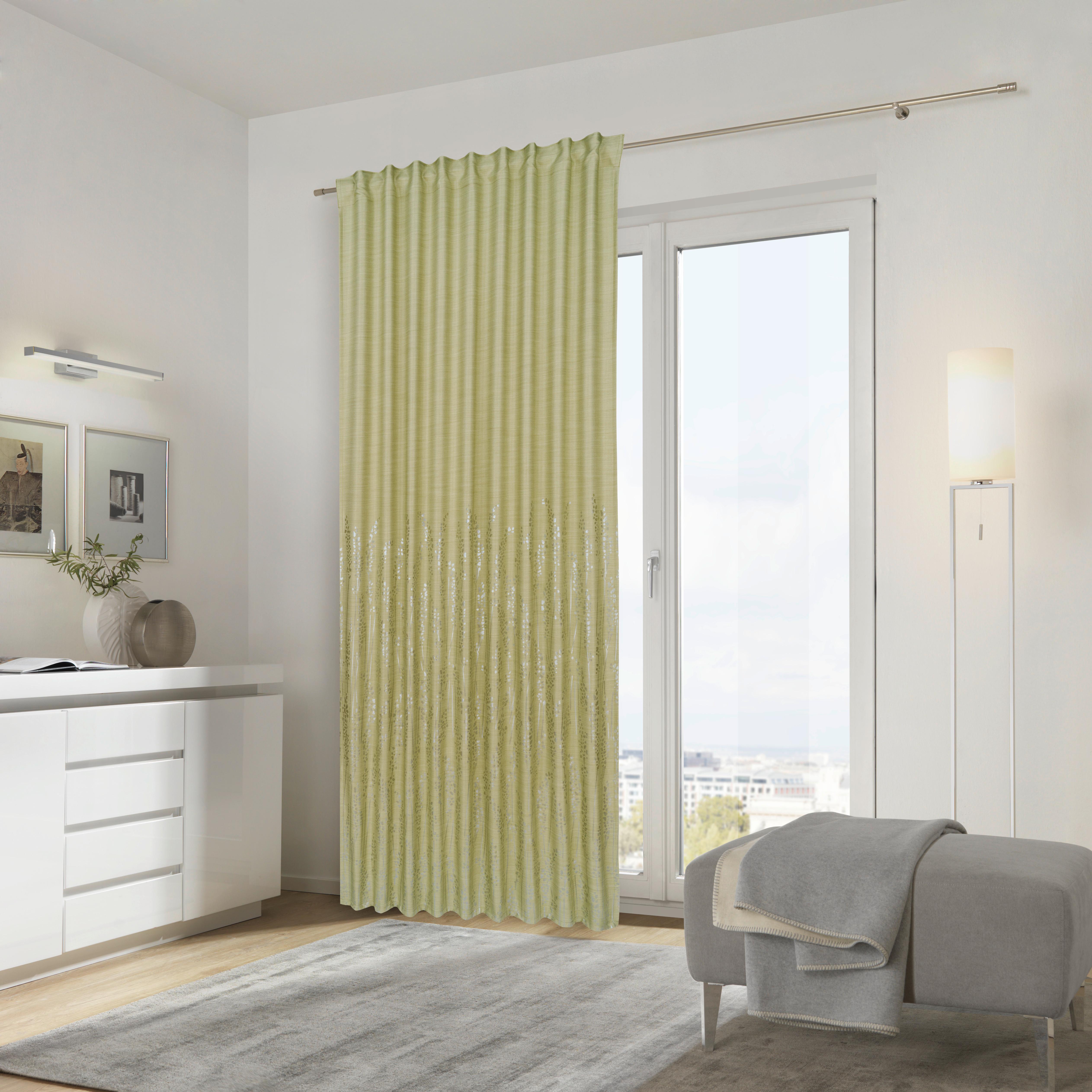 ZASŁONA GOTOWA SANDIA - zielony, Design, tkanina (140/245cm) - Ambiente