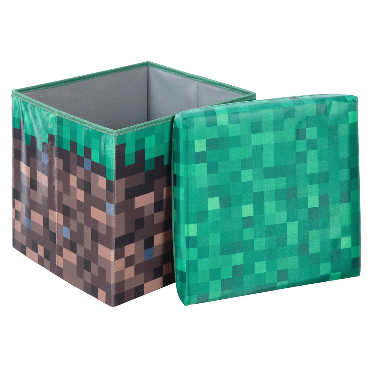 Zaboj Za Sedenje Minecraft, Večbarvno - večbarvno, Moderno, karton/tekstil (30/30/30cm) - Minecraft