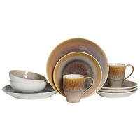 Kombinirani Servis Caldera Sand, 8-Delni - bela/peščene barve, Basics, keramika - Creatable