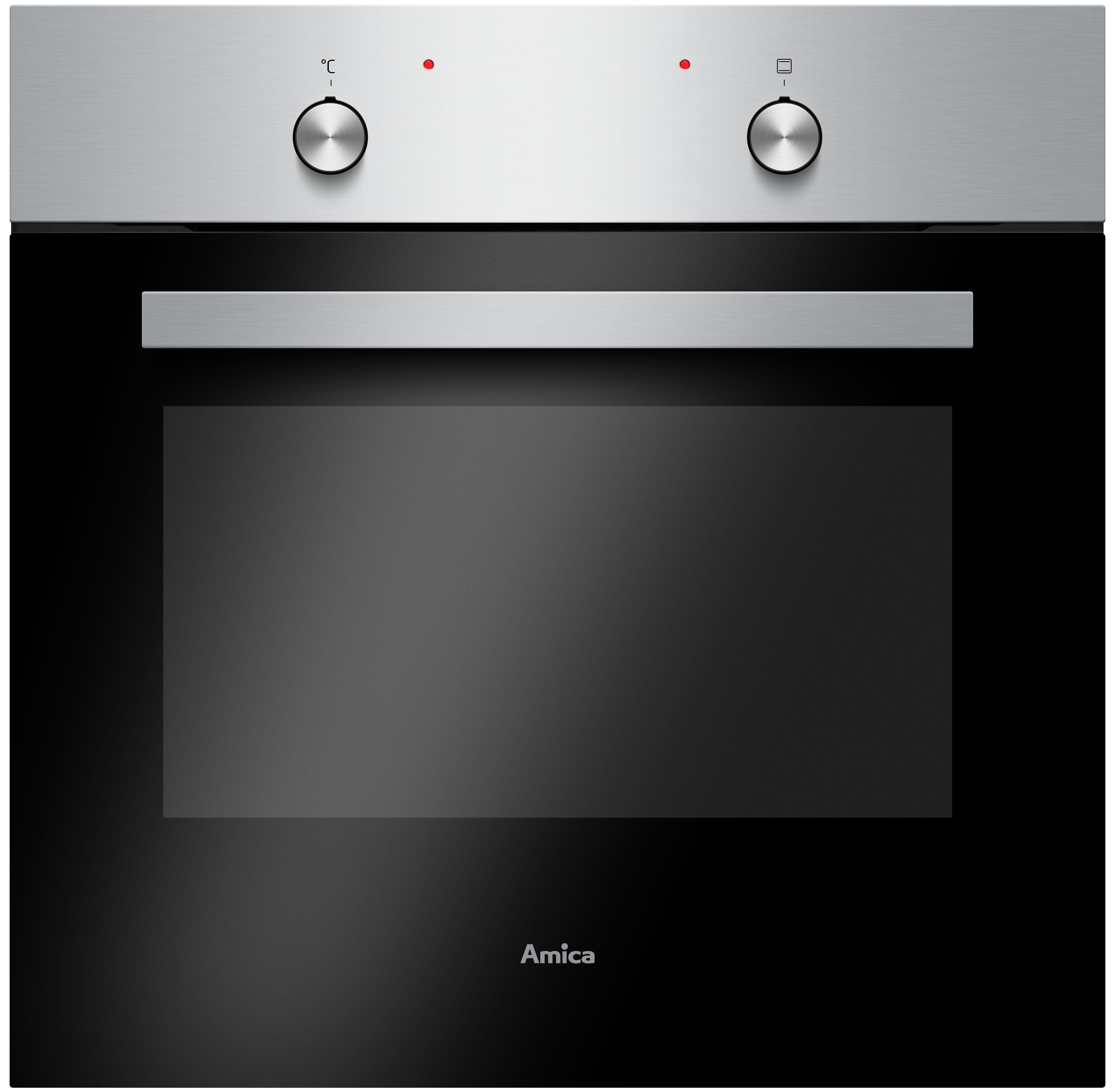 Einbaubackofen EB941600E in Schwarz - Schwarz, Metall (59,5/59,5/57,5cm) - Amica