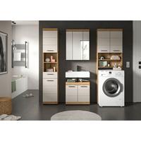 Badezimmer Scout 4-tlg. ca. 160 cm Kaschmir - Kaschmir/Schwarz, MODERN, Holzwerkstoff/Kunststoff (160cm) - MID.YOU