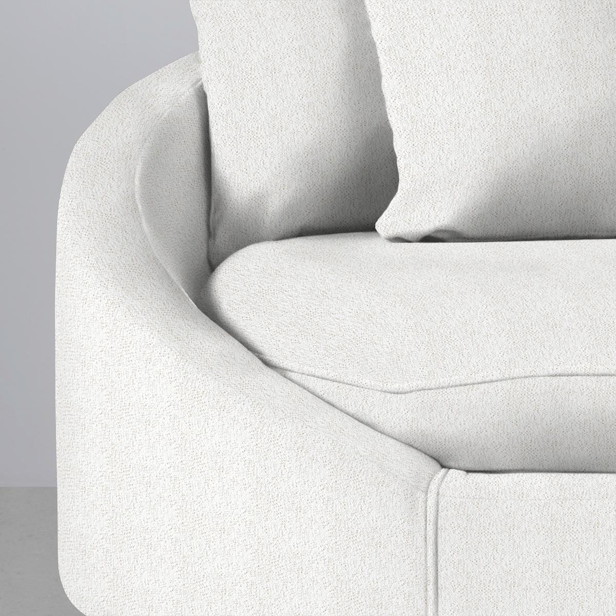 Ecksofa Axel Creme - Creme/Schwarz, MODERN, Textil/Metall (291/87/250cm) - Mömax