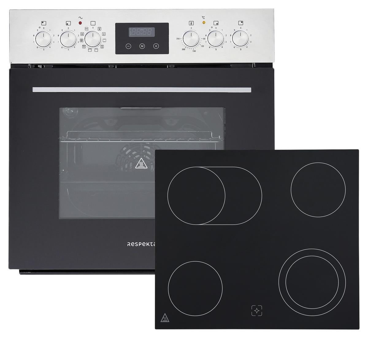 Küchenblock Anton m. Geräte Wildeiche/Schilfgrün - Schilfgrün/Wildeiche, Trend, Holzwerkstoff/Metall (250cm) - Respekta