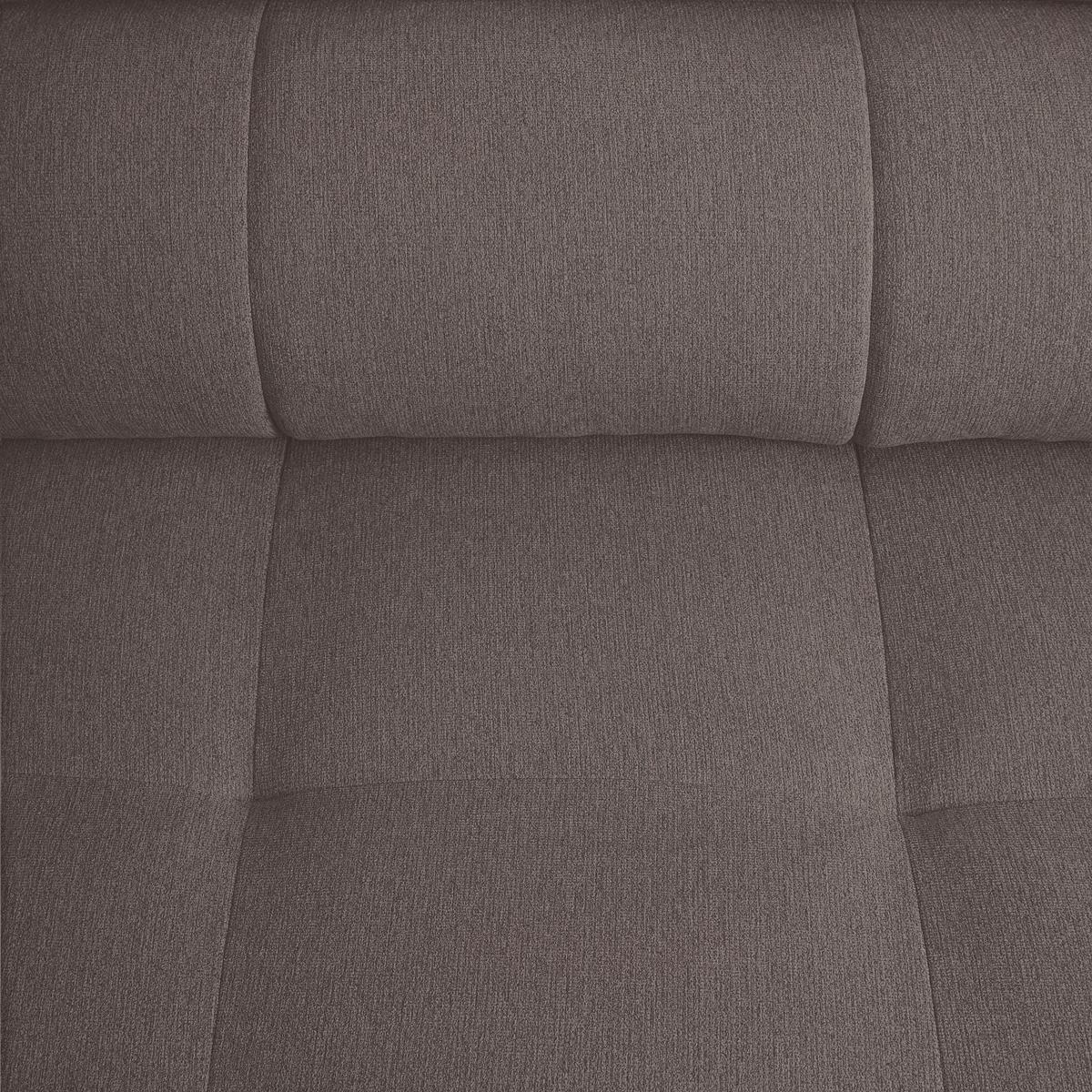 Wohnlandschaft Alberto Graphitfarben - Graphitfarben/Schwarz, MODERN, Textil/Metall (296/78/201cm) - Mömax