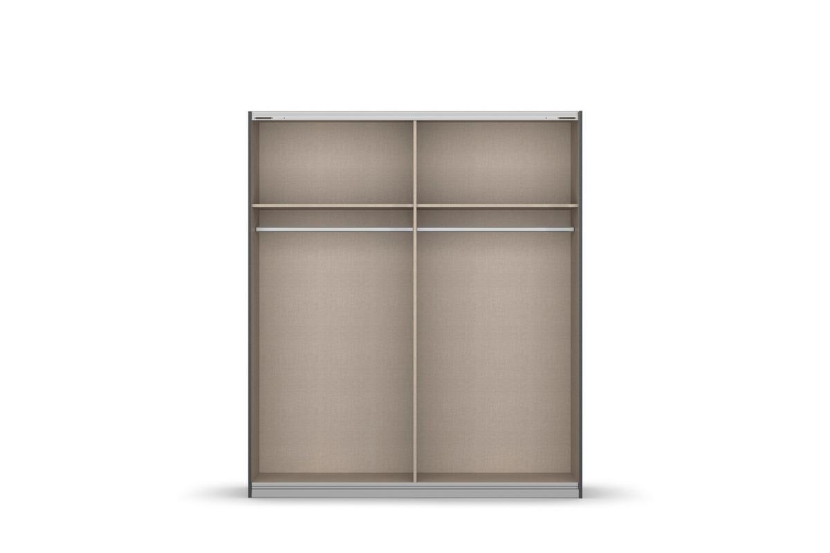 Ormar S Kliznim Vratima Subito - hrast Artisan/boje aluminija, Moderno, drvni materijal/metal (181/197/61cm) - Modern Living