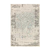 Flachwebeteppich Damast 8067 Grau/mint 120x180 - Grau/Mintgrün, Basics, Textil (120/180cm) - Kayoom