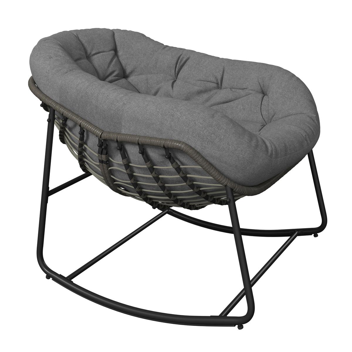 Vrtni Gugalnik Alicante, Siva - temno siva/siva, Basics, kovina/umetna masa (95/80/111cm) - Mömax