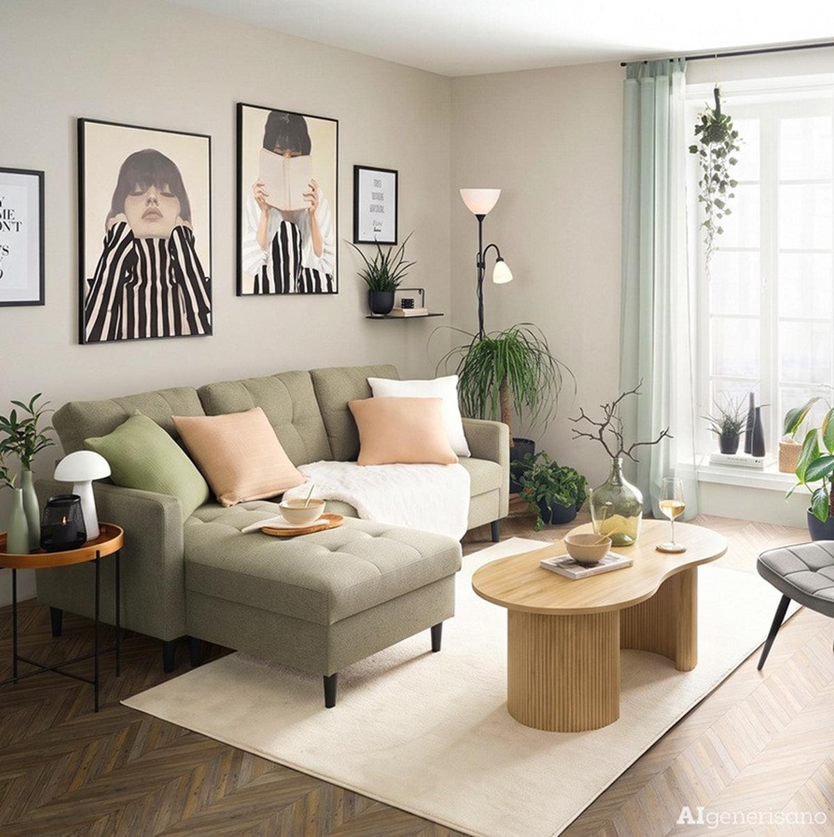 Klub Sto Eloise - boja hrasta, Dizajnerski, pločasti materijal (120/70/42cm) - Premium Living