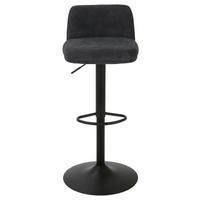 Barski Stol Anton, Črna - črna, Moderno, kovina/tekstil (45/82-103/50cm) - Mömax