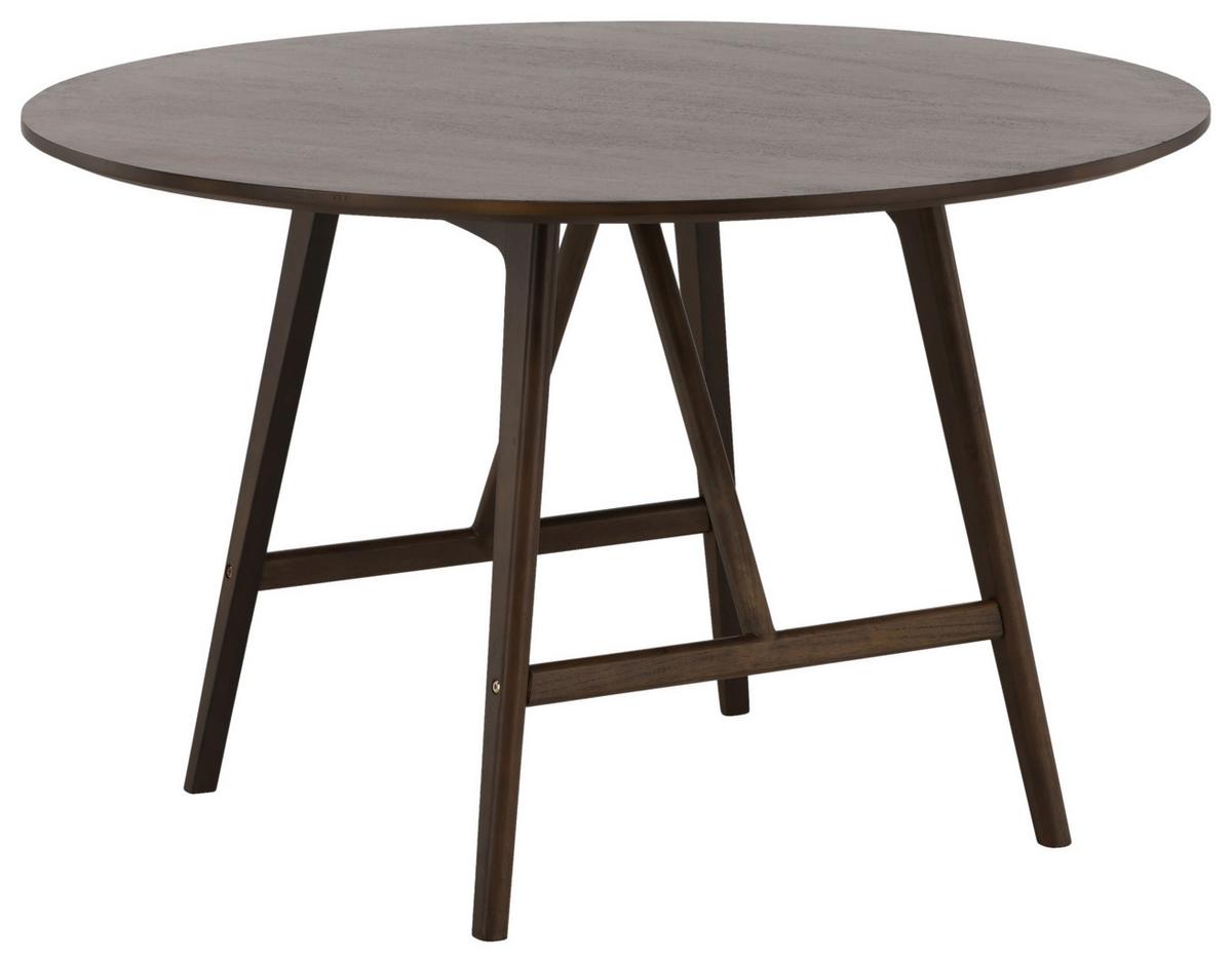 Esstisch Kaseidon Ø ca. 100 cm Dunkelbraun - Dunkelbraun, Design, Holz/Holzwerkstoff (100/100/75cm) - Livetastic