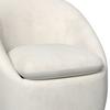 FÅTÖLJ DORA - vit/svart, Modern, metall/trä (77/74/73cm) - Bessagi Home
