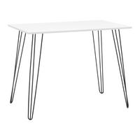BIURKO MARC - czarny/biały, Modern, metal/drewno (98/60/75cm) - Bessagi Home