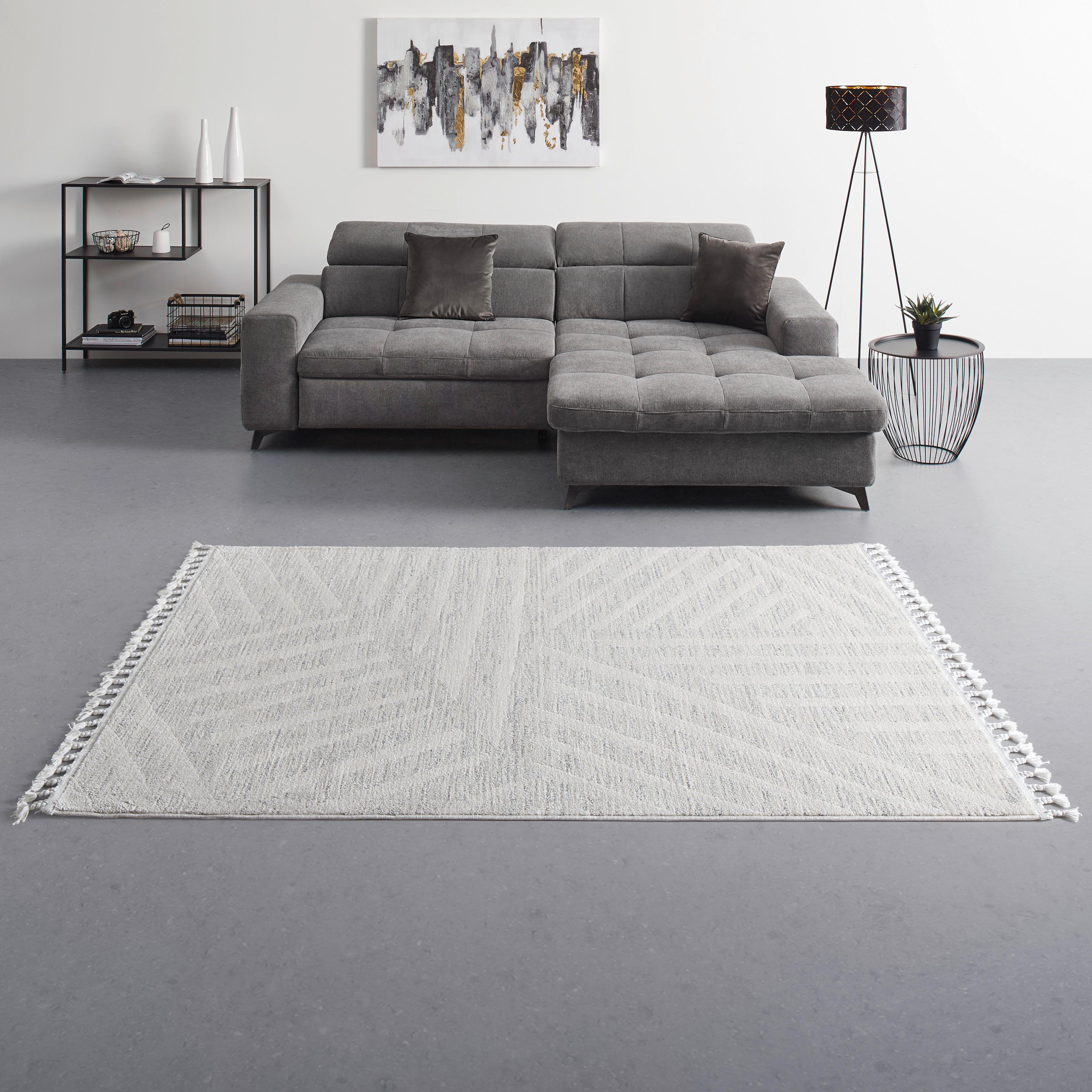 VÄVD MATTA KEL AIR 4 - pärlemor/Alabasterfarben, Modern, textil (190/290cm) - Mömax