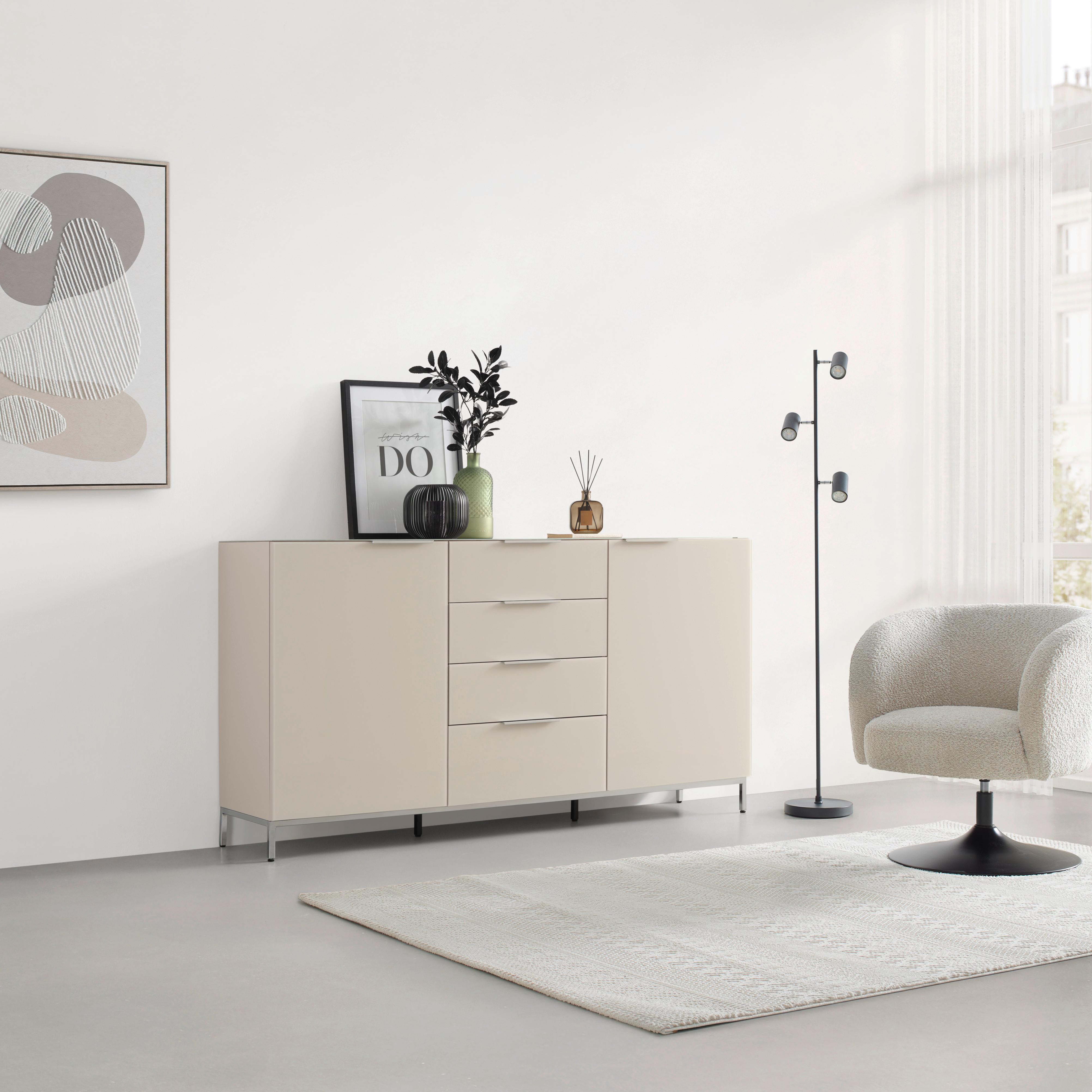 Fußgestell Siena Chromfarben - Chromfarben, MODERN, Metall (180/13/38cm) - Premium Living