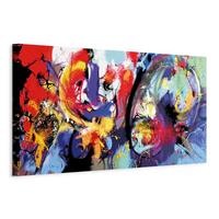 Slika Na Platnu Colorful Immersion - večbarvno, Basics, tekstil/les (150/50/1,2cm) - artgeist