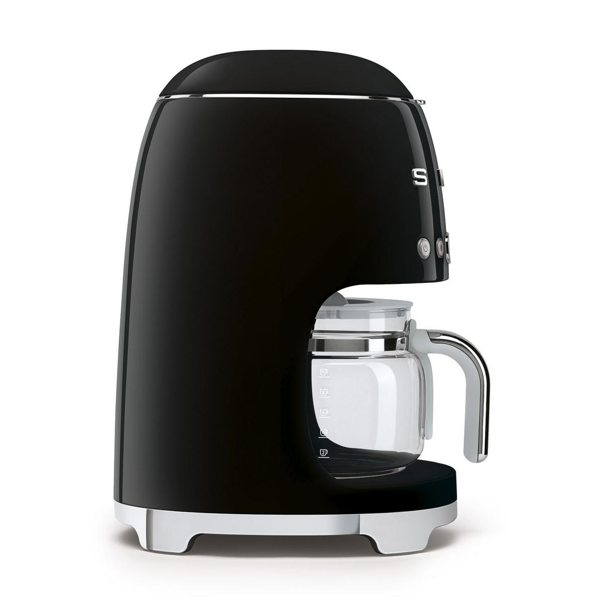 EKSPRES PRZELEWOWY DCF02BLEU - czarny, Basics, metal/szkło (24,5/36,1/25,6cm) - SMEG