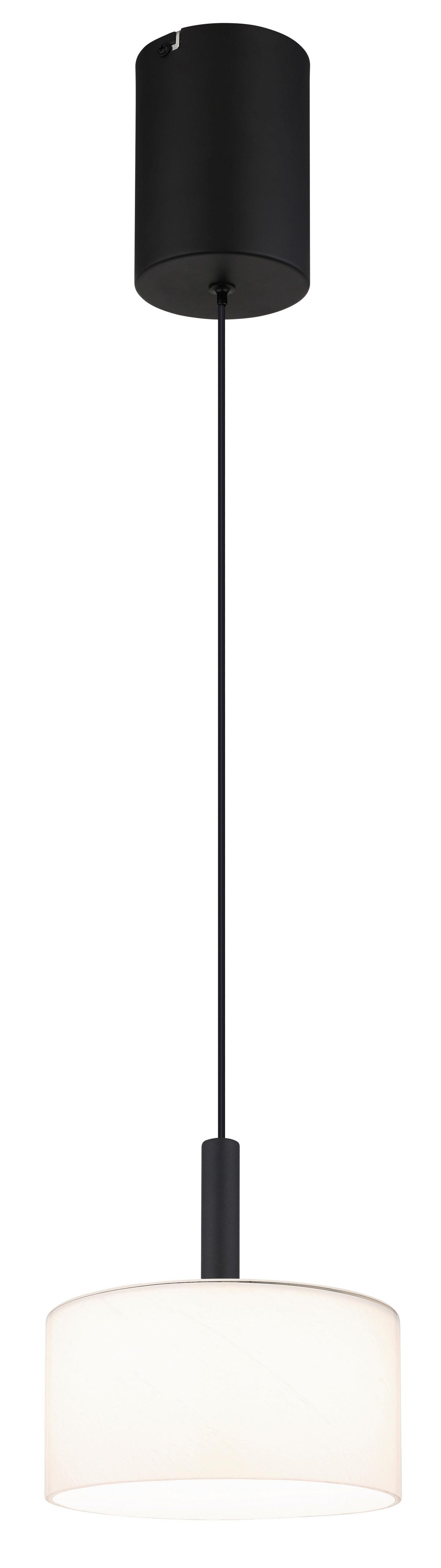 LED-HÄNGELEUCHTE 16052 TRENTON - Weiss/Schwarz, Design, Glas/Kunststoff (20/150cm) - Globo