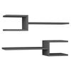 Stenska Polica Fork - antracit, Design, leseni material (75/17/20cm) - Livetastic
