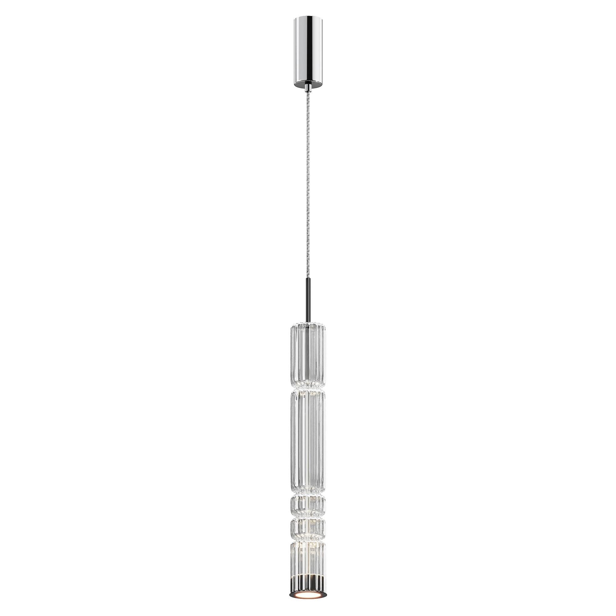 Pendelleuchte Mod272pl-L12ch3k - Chromfarben, Design, Metall (8/384cm) - MAYTONI