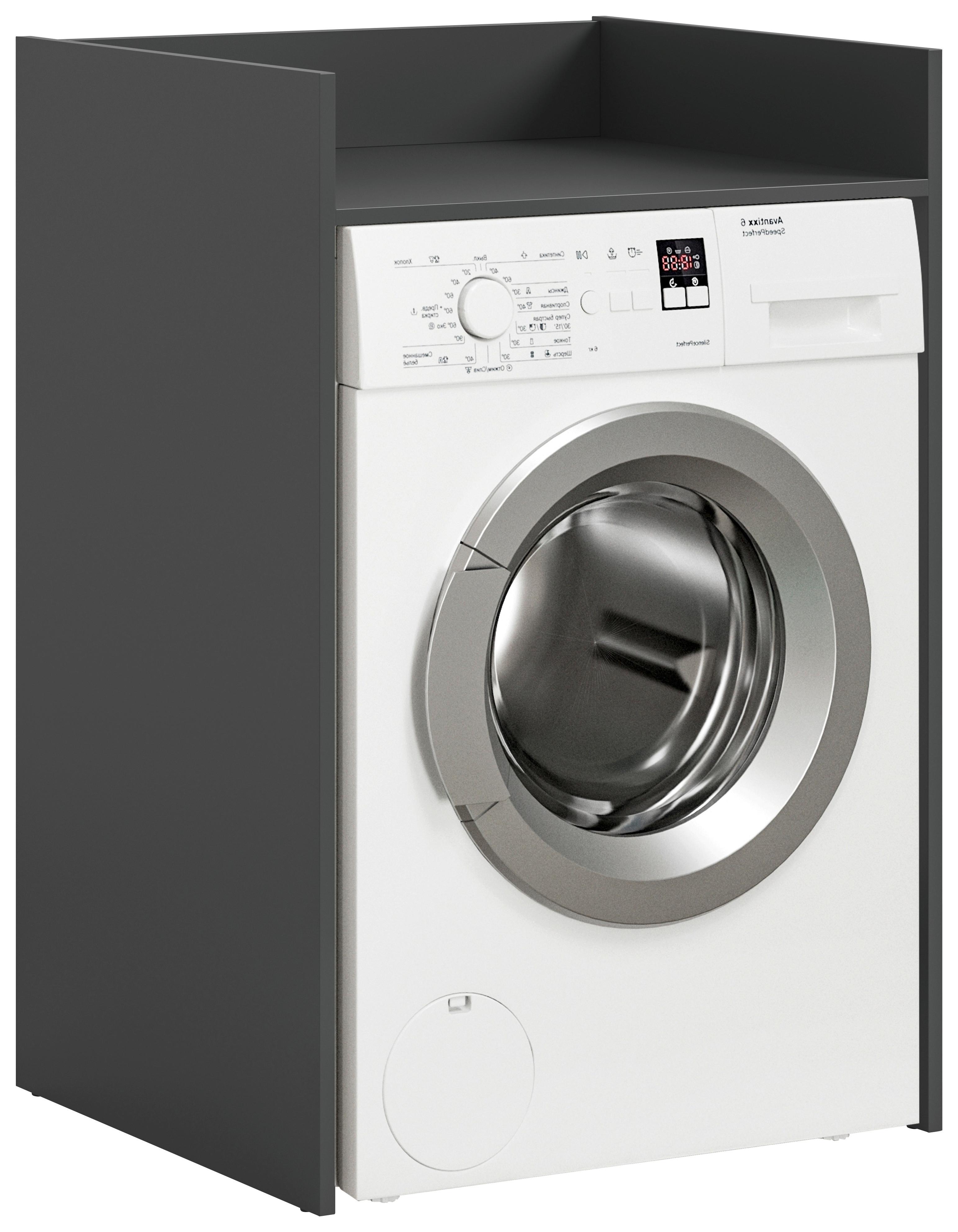 Element Za Perilicu Rublja Free - bijela/antracit, Basics, drvni materijal/plastika (66/101/60cm) - MID.YOU