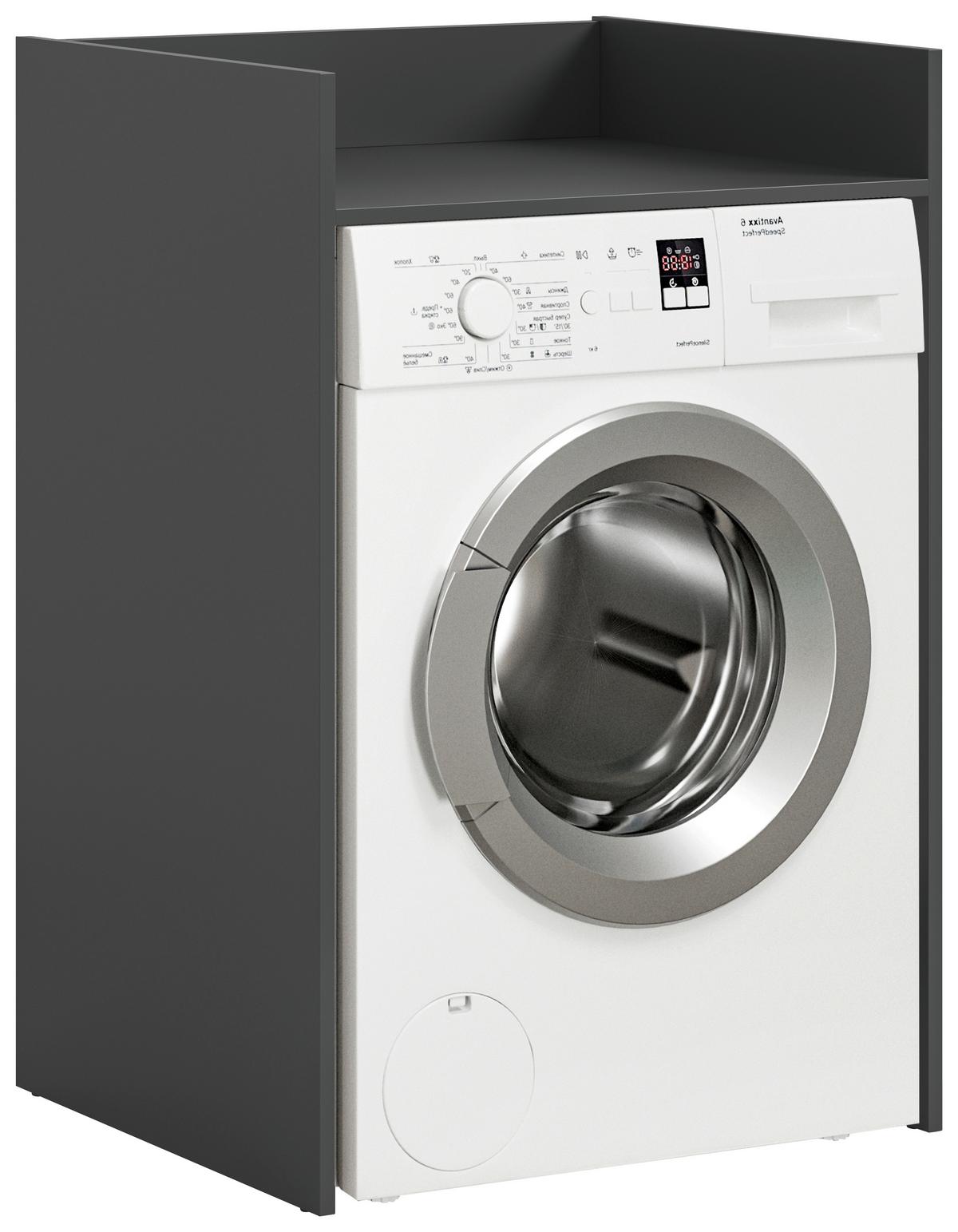 Element Za Perilicu Rublja Free - bijela/antracit, Basics, drvni materijal/plastika (66/101/60cm) - MID.YOU