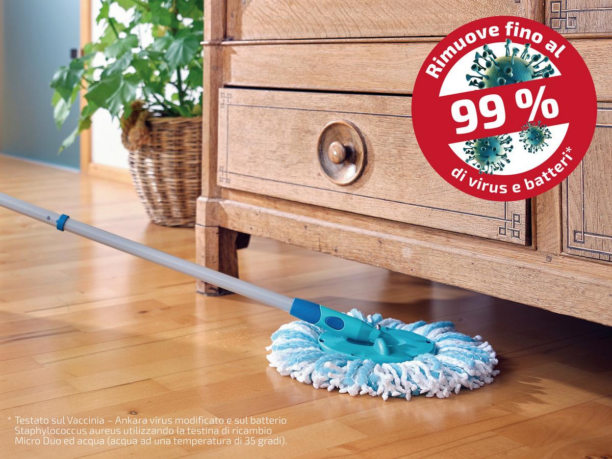 Felmosószett Leifheit Clean Twist Disc Mop - fehér, textil/fém (26/46/26cm) - Leifheit