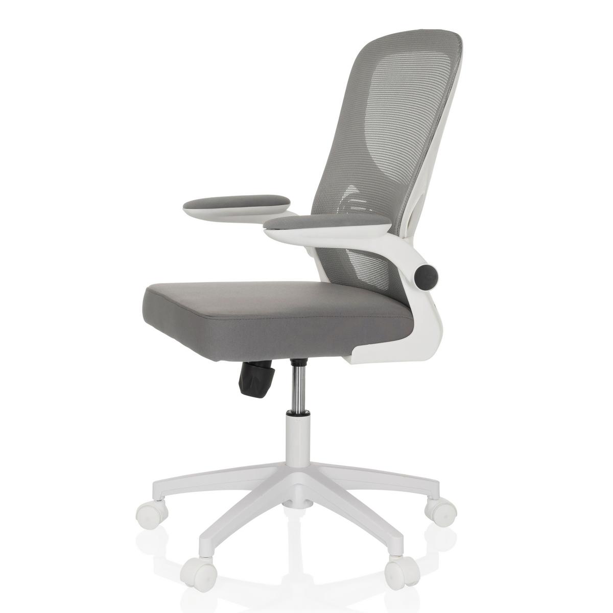 Drehstuhl Belio W Grau/Weiß - Grauweiß/Weiß, MODERN, Kunststoff/Textil (60/95-105/54cm) - MID.YOU