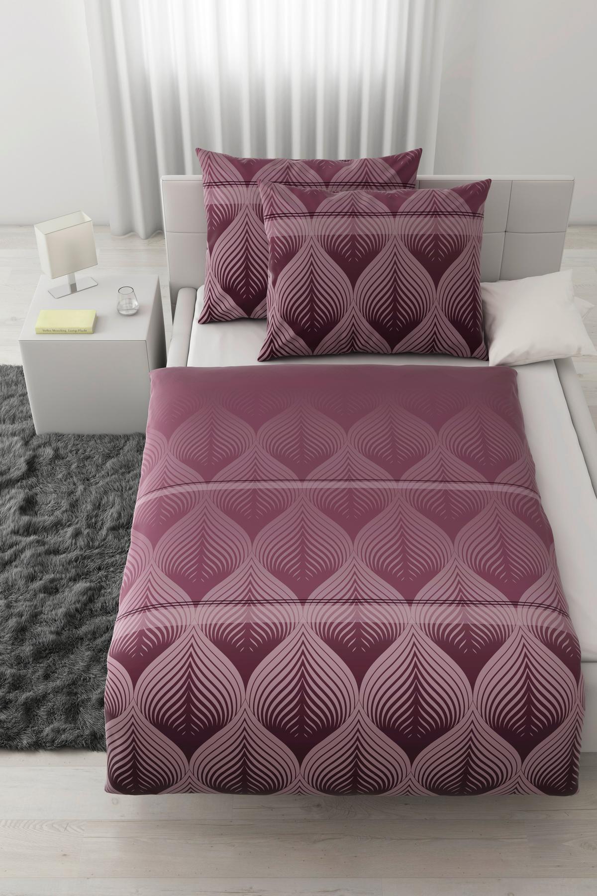 Bettwäsche Domps XXL Mauve ca. 200x220cm - Mauve, MODERN, Textil (200/220cm) - Modern Living