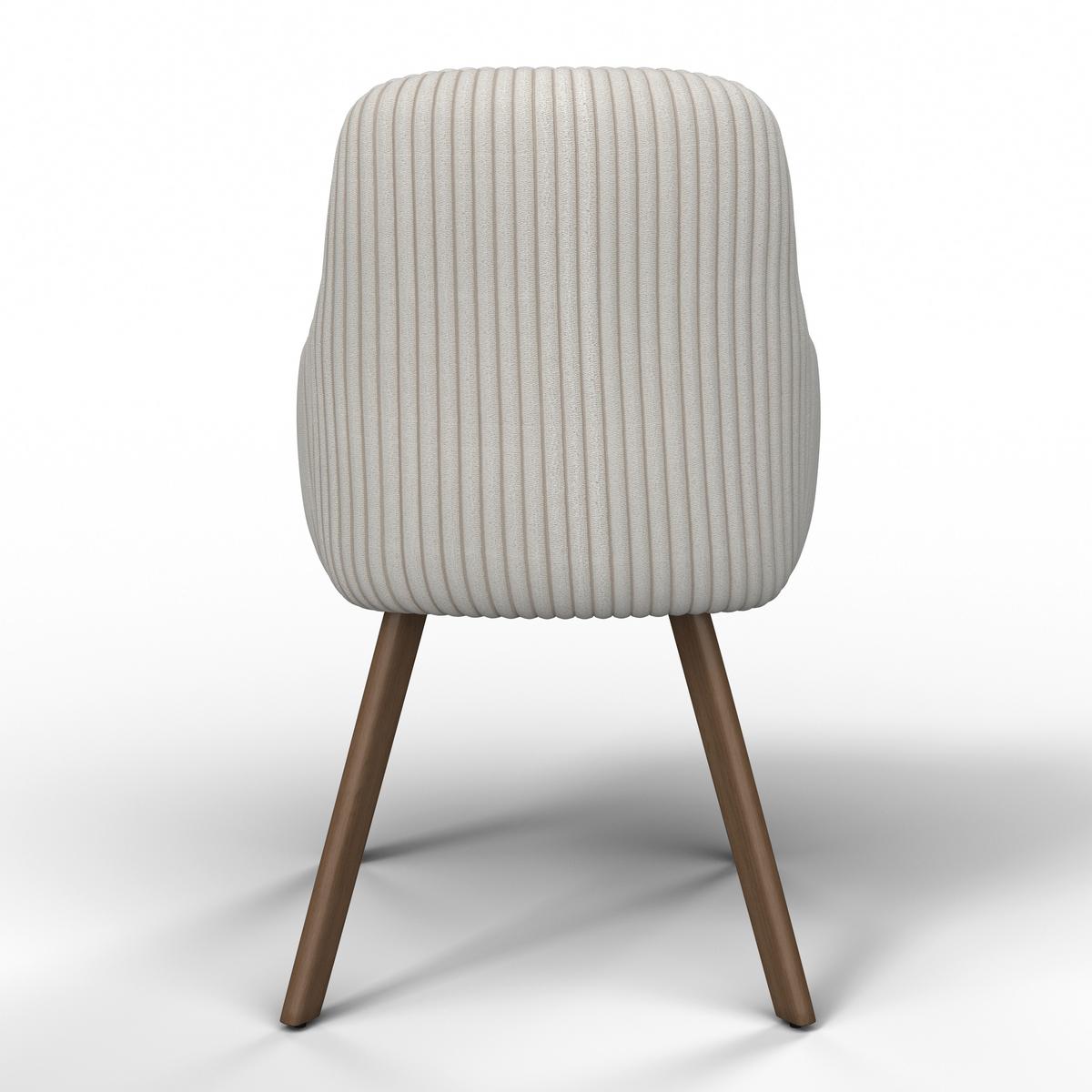 Karosszék Mattia - bézs/tölgyfa, Modern, textil/fa (56/87/61cm) - Bessagi Home