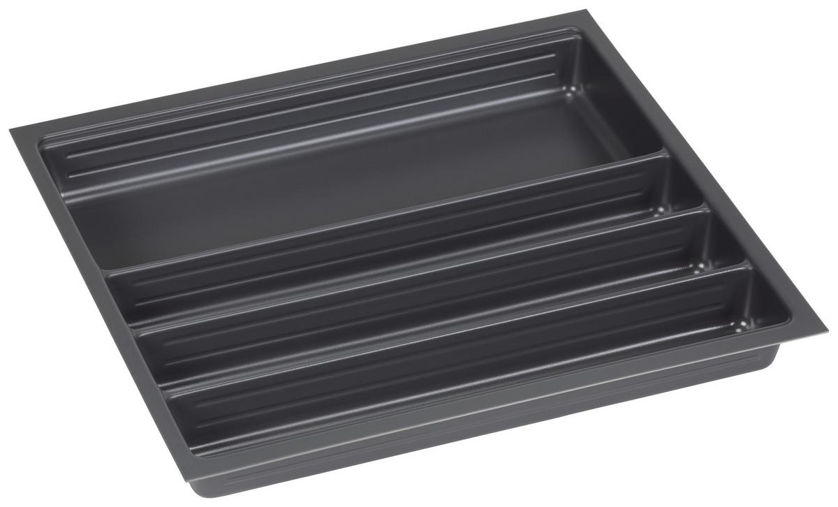 Küchenblock inkl. 5 E-Geräte IP1200 Grau/Weiß - Eichefarben/Schwarz, Trend, Holzwerkstoff/Metall (310cm) - Impuls