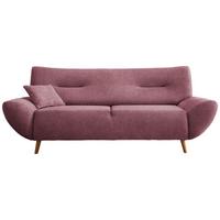3-Sitzer-Sofa Drago Brombeere Chenille - Wildeiche/Brombeere, MODERN, Holz/Textil (205/81/90cm) - MID.YOU