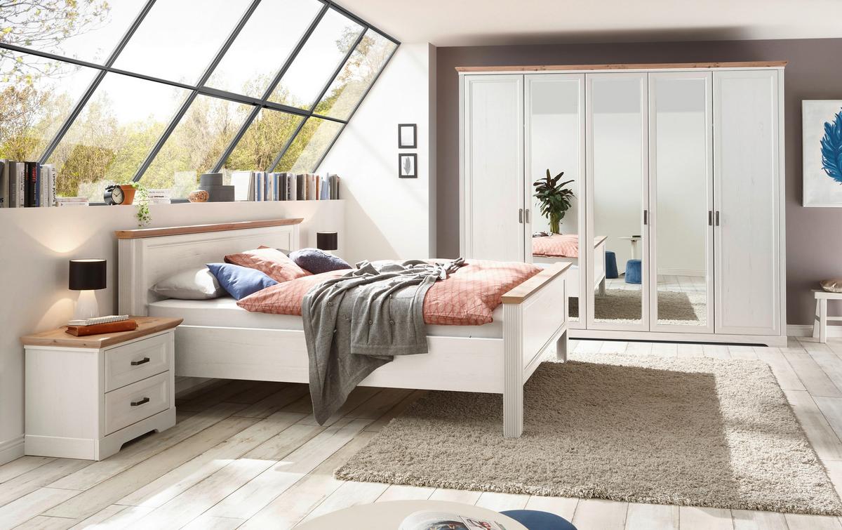 Ormar S Klasičnim Vratima Jasmin Ii - bijela/hrast Artisan, Lifestyle, drvni materijal/metal (264/220/64cm) - Modern Living