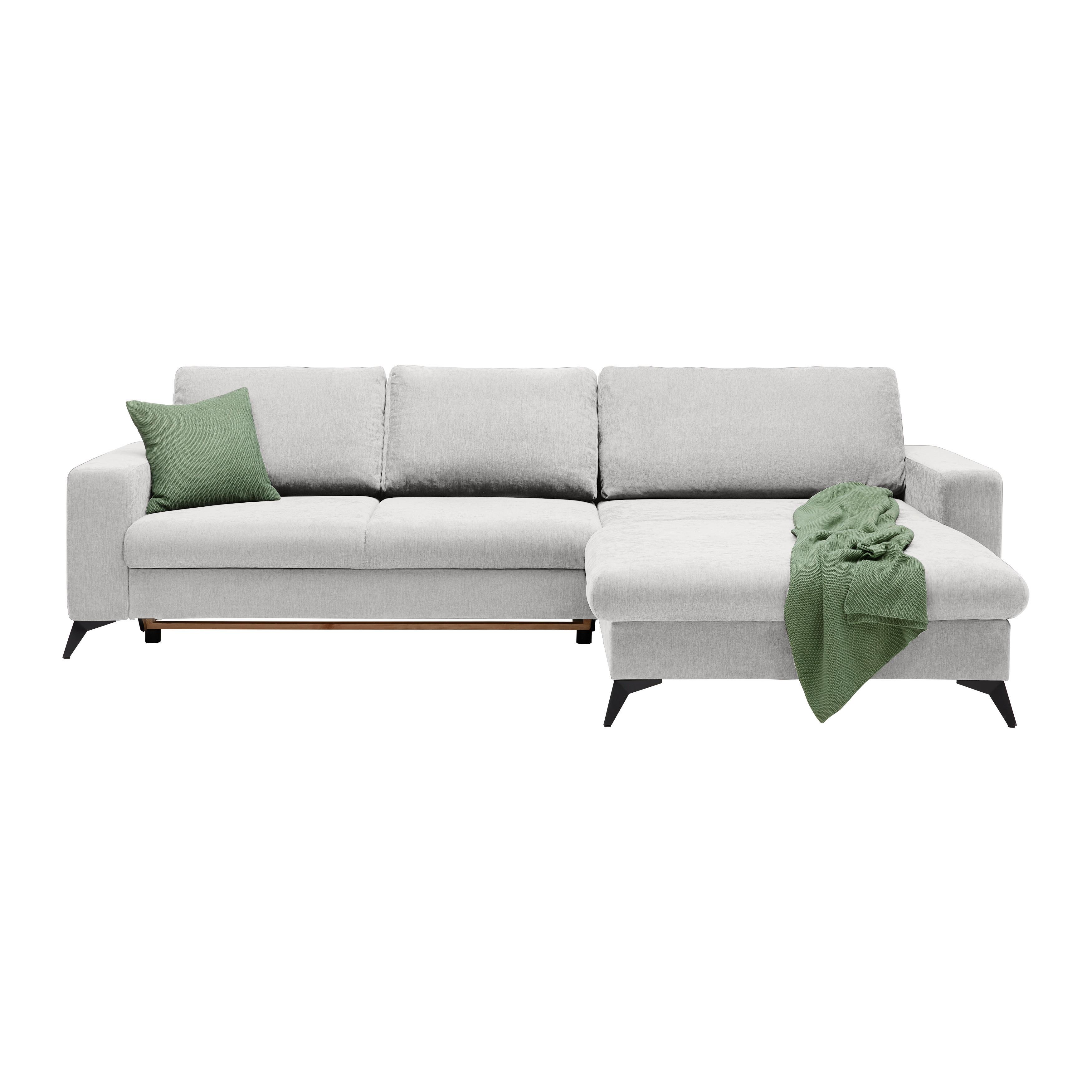 Ecksofa Sunny Hellgrau - Hellgrau, MODERN, Textil (290/87/178cm) - Mömax