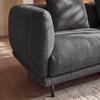 SOFFA CELINA - mörkgrå/svart, Modern, metall/trä (278/175cm) - Bessagi Home