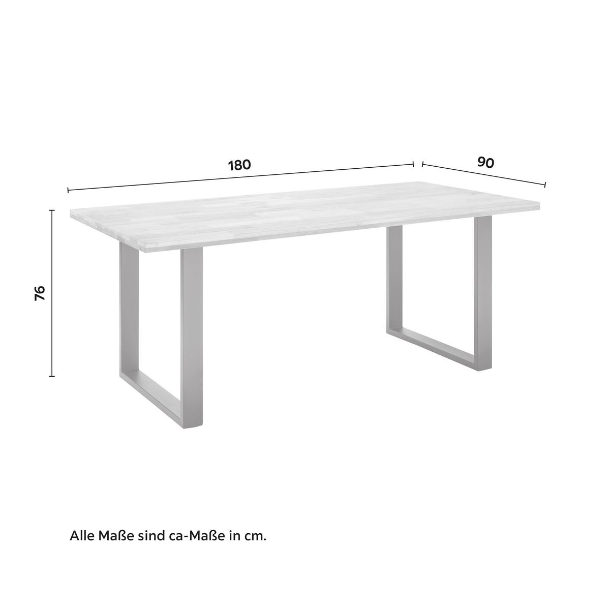 STÓŁ DO JADALNI ADAMO - kolor dębowy/czarny, Modern, metal/drewno (180/90/76cm) - Bessagi Home