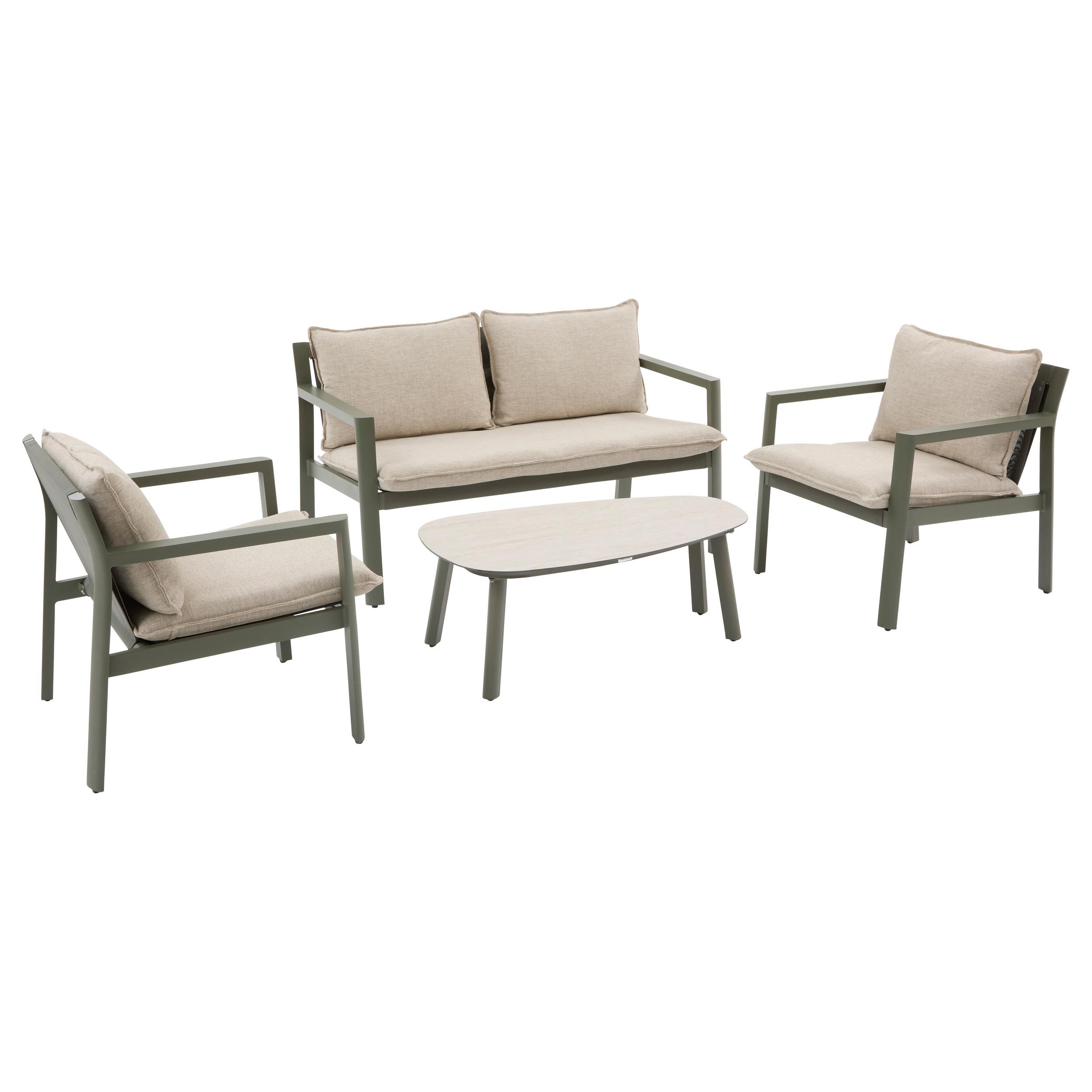 Vrtni Set Flovia - zelena, Basics, metal/tekstil (223,5/135/70cm)