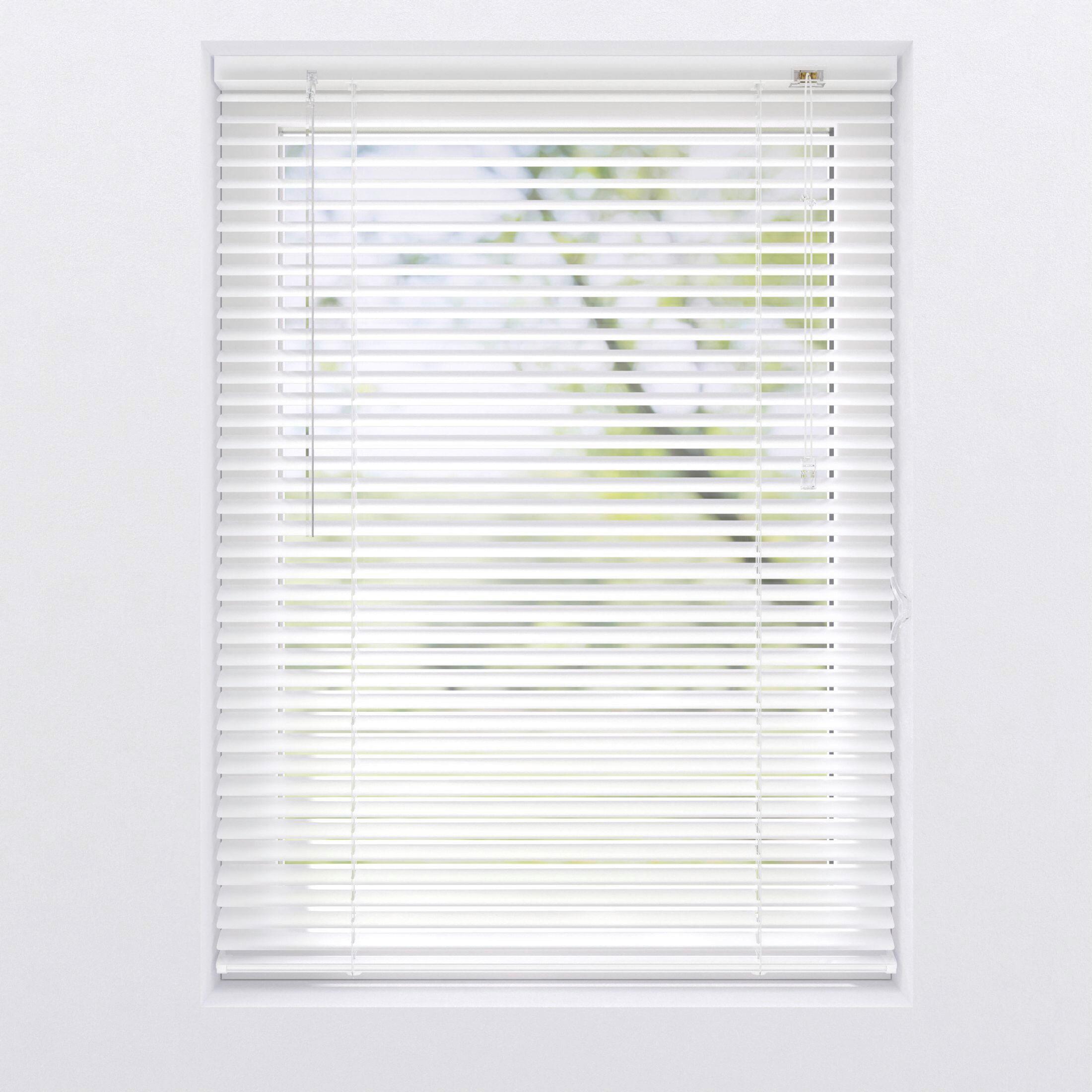 Jalousie Aluminium Weiß ca. 40x130cm - Weiß, Basics, Metall (40/130cm)