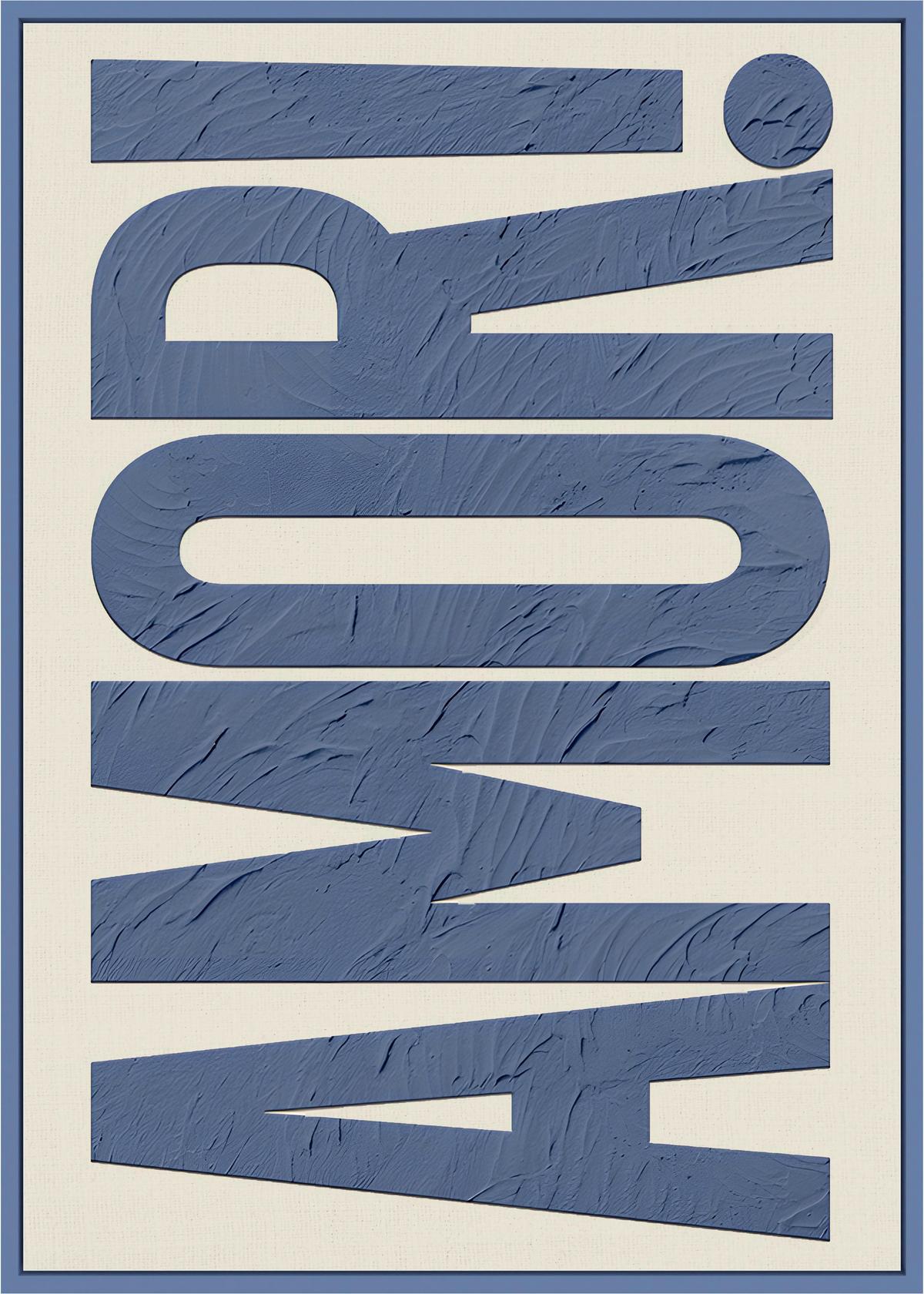 Keilrahmenbild Denise Small Blau ca. 50x70cm - Blau, MODERN, Holzwerkstoff/Kunststoff (50/70cm) - Mömax