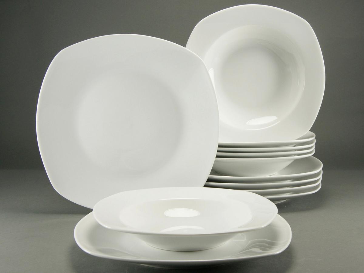 Jedilni Servis Amelie, 12-Delni - bela, keramika - Creatable