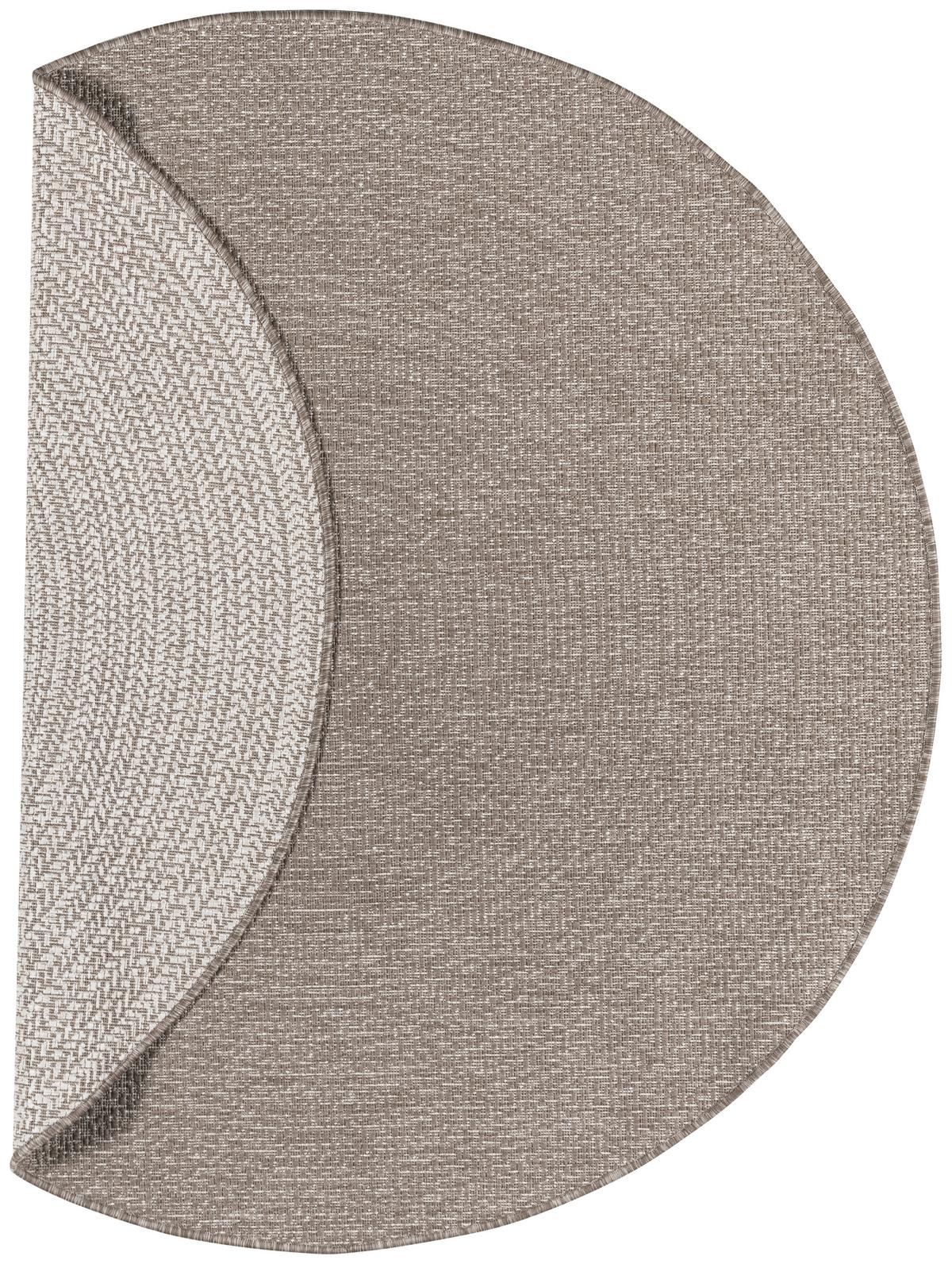 Flachwebeteppich Line in Braun Ø ca. 160cm - Braun, Modern, Textil (160cm) - Modern Living
