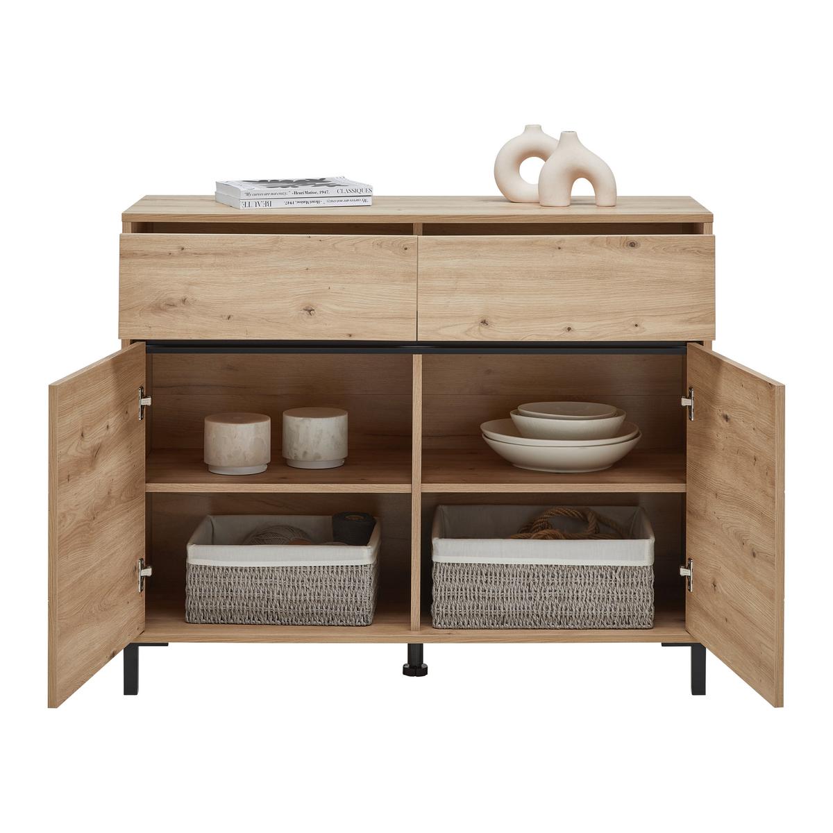 Kommode Arran Eiche Artisan - Eiche Artisan, Modern, Holzwerkstoff (106/90/40cm) - Mömax