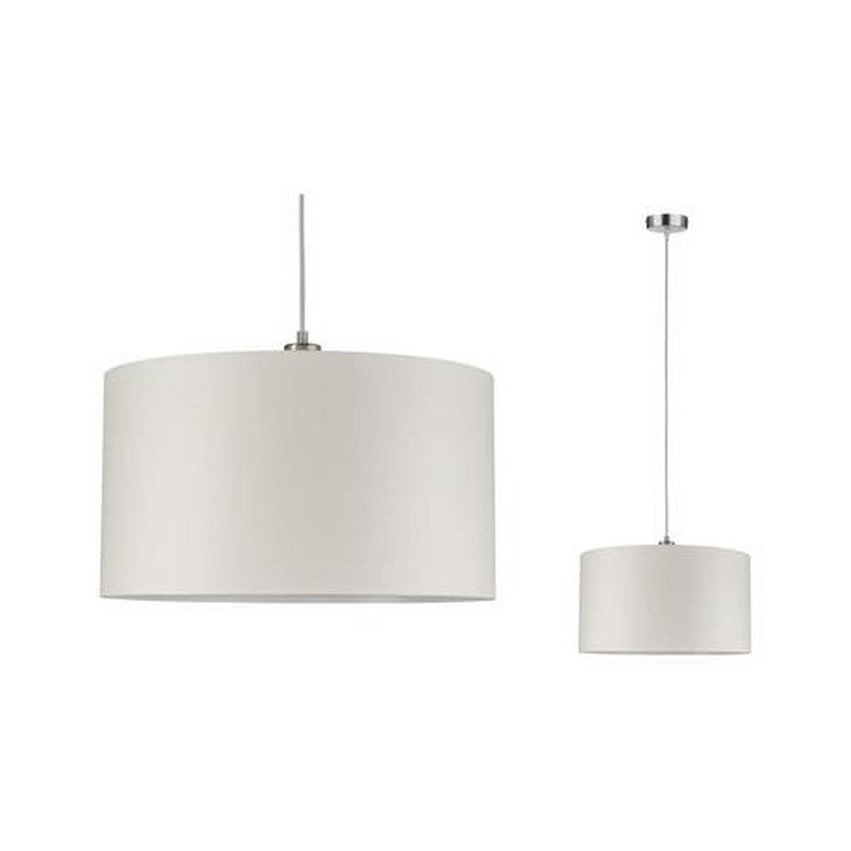 Hängeleuchte Tessa in Creme max. 60 Watt - Creme, Design, Textil/Metall (45/110cm) - Paulmann