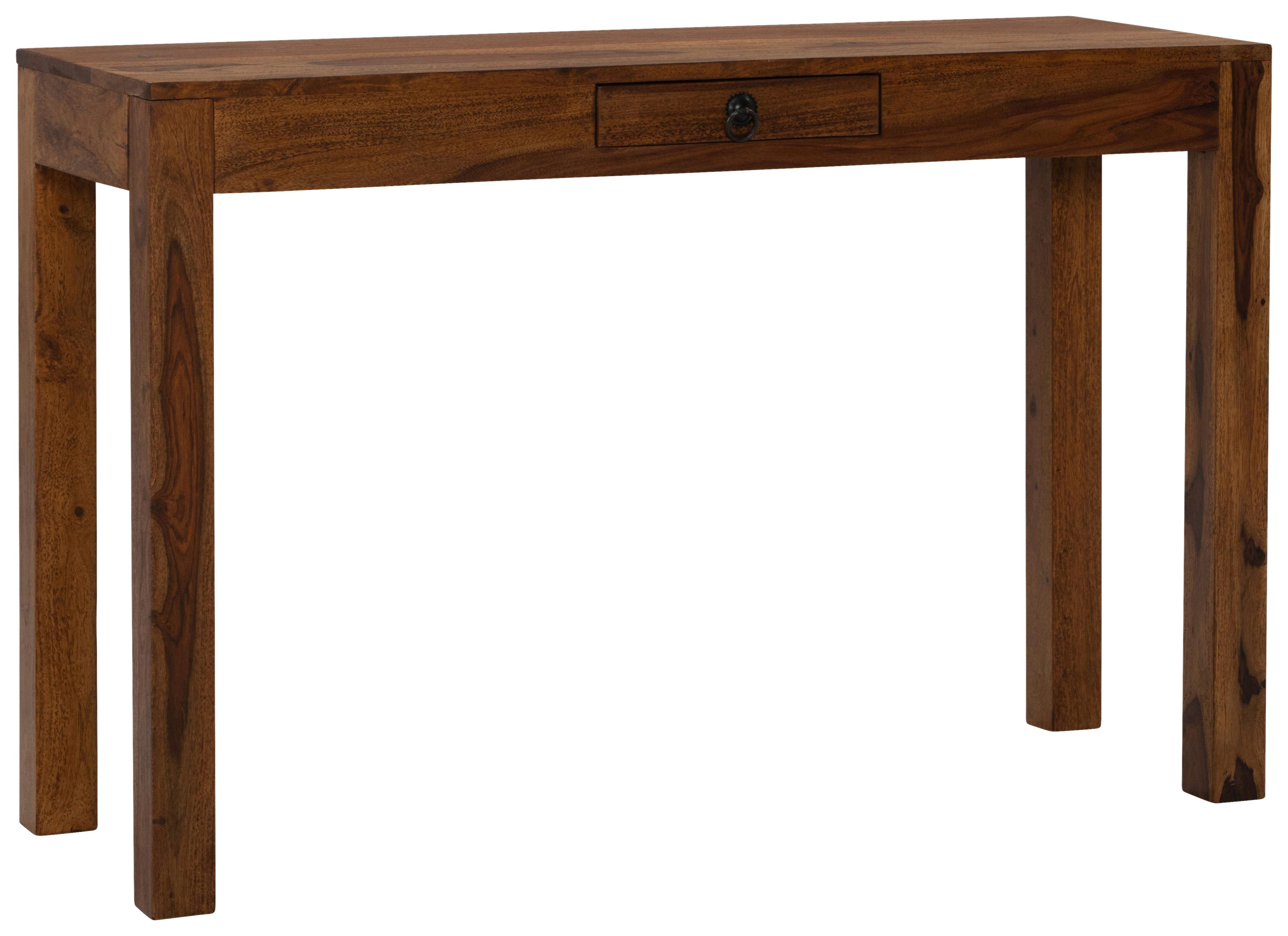 Pisalna Miza Wl7.239 - črna/barve indijskega rožnega lesa, Moderno, kovina/les (118/40/76cm) - MID.YOU