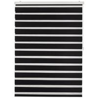 Doppelrollo Thomas Ca. 120x160cm - Schwarz, Kunststoff/Textil (120/160cm) - Premium Living