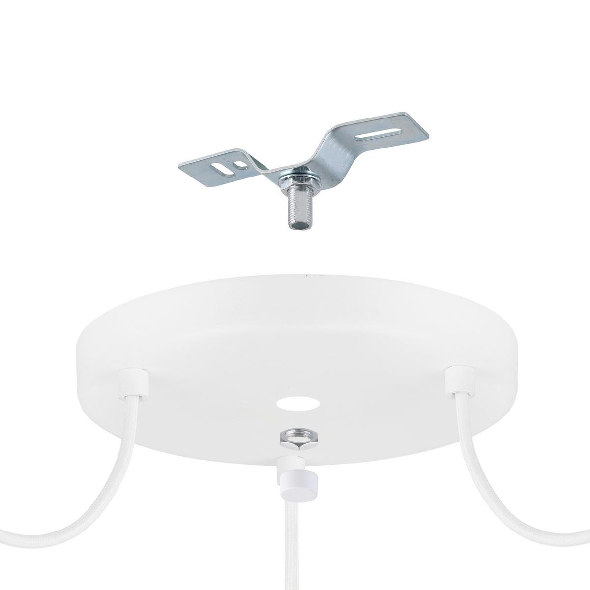 Hängeleuchte 43403* Arnhem - Weiss/Braun, Natur, Naturmaterialien/Papier (96/130cm) - Eglo