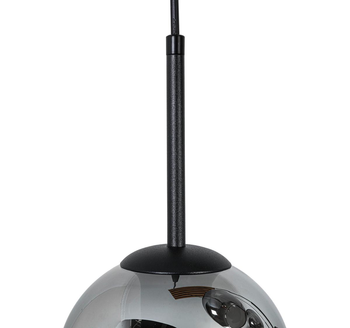 Hängeleuchte Panela Schwarz/Eichefarben max.25Watt - Chromfarben/Eichefarben, Modern, Glas/Holzwerkstoff (75/28,5/120cm) - Mömax