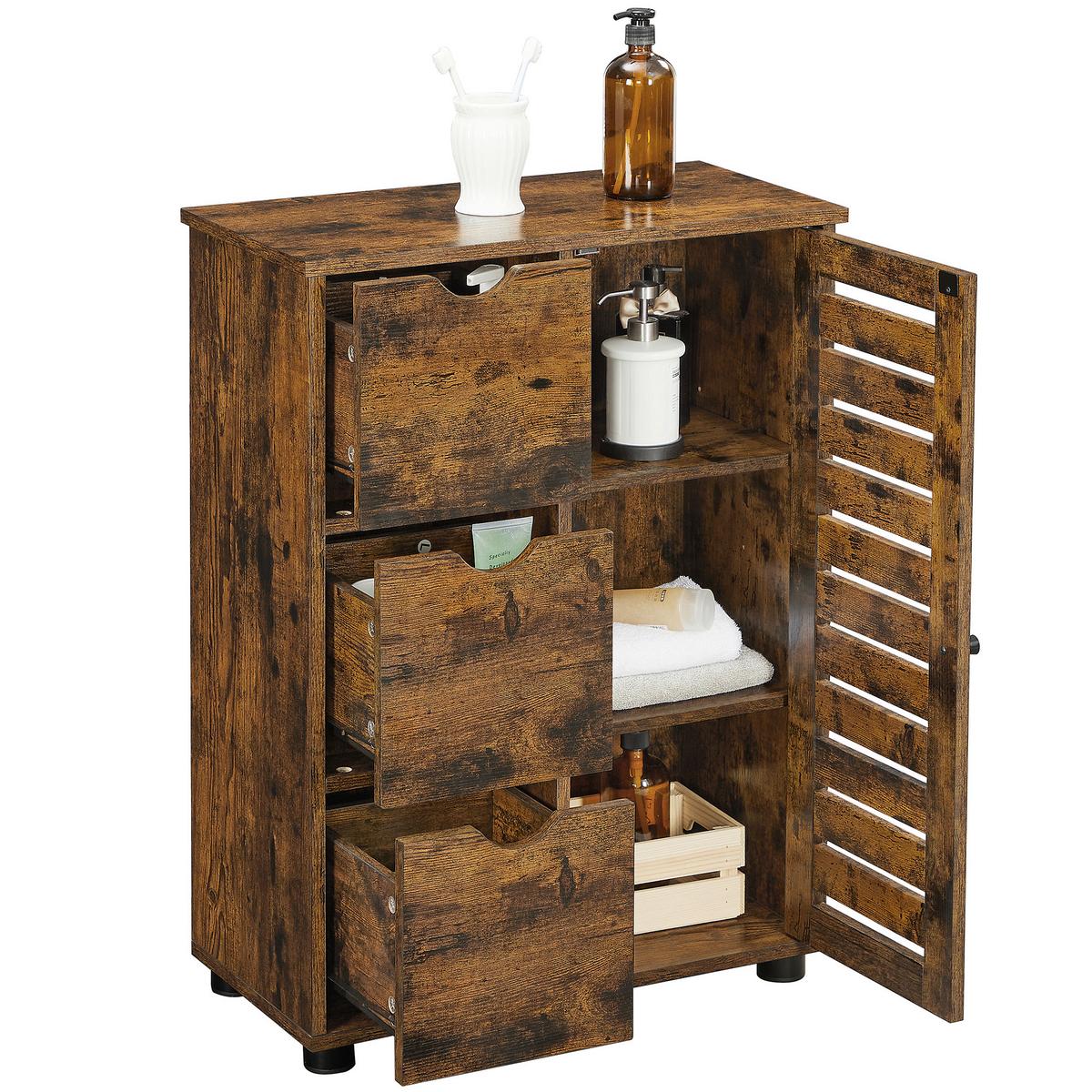 MIDISCHRANK BBK143X01V1 - Schwarz/Braun, Trend, Holzwerkstoff/Kunststoff (60/80/30cm) - MID.YOU